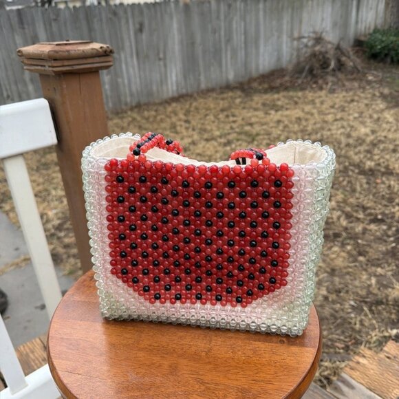 Cynthia Rowley Handbags - Cynthia Rowley Beaded Watermelon Purse Summer Coastal - NWT